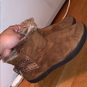 Tan Orthopedic booties!